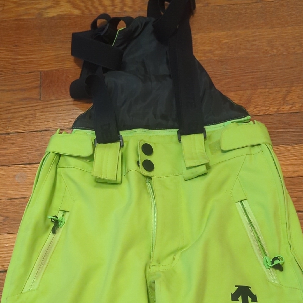 Neon Green Snow Bib Pants